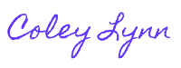 Blog Signature Coley Lynn